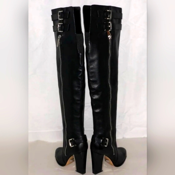 Michael Kors Vachetta Leather Knee High Boots - Picture 1 of 5